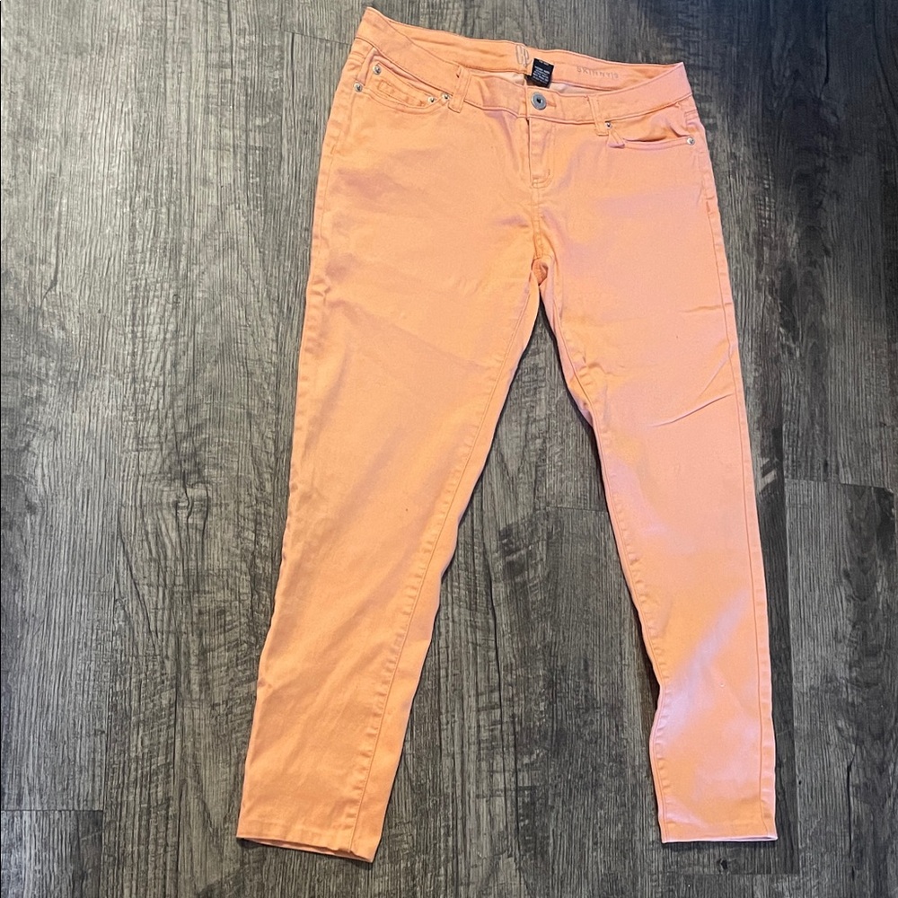 Peach Skinny Jeans Summer Melon